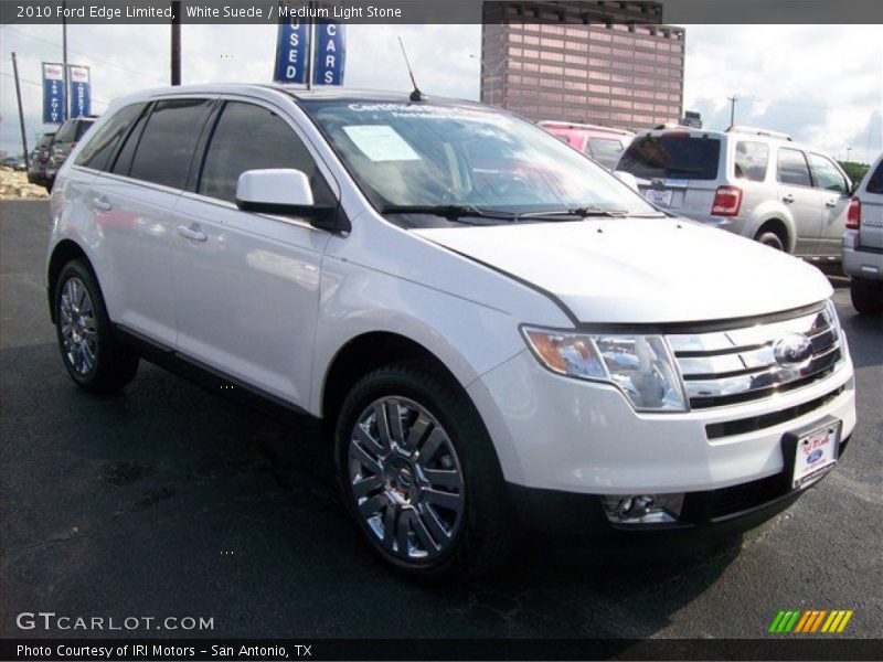 White Suede / Medium Light Stone 2010 Ford Edge Limited