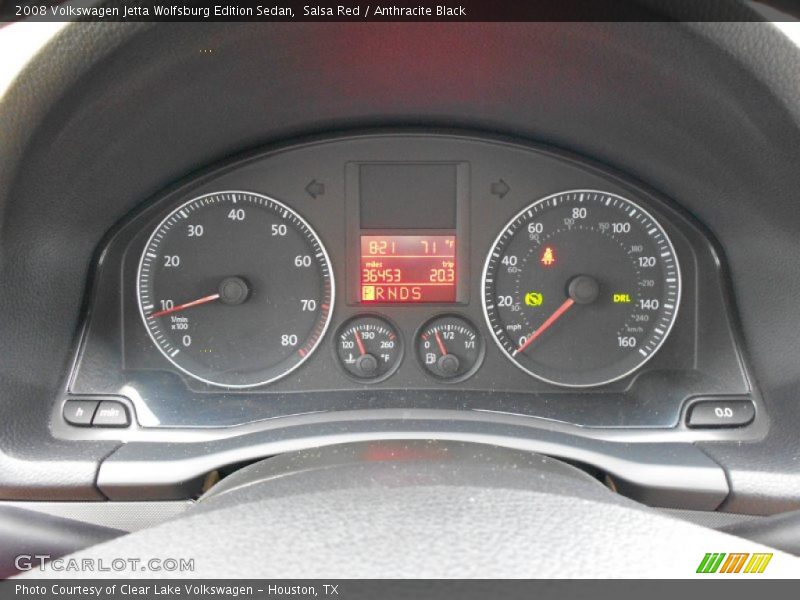Salsa Red / Anthracite Black 2008 Volkswagen Jetta Wolfsburg Edition Sedan
