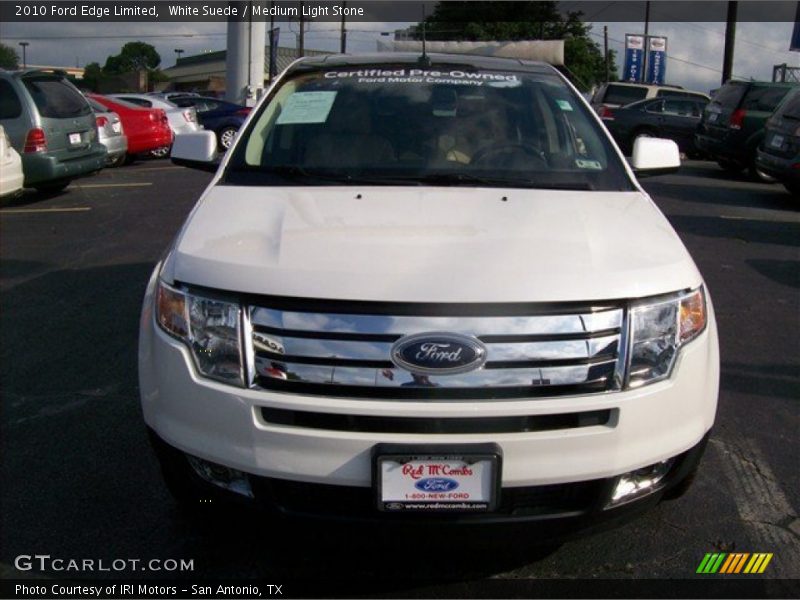 White Suede / Medium Light Stone 2010 Ford Edge Limited