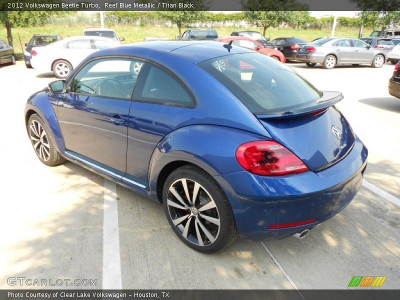Reef Blue Metallic / Titan Black 2012 Volkswagen Beetle Turbo