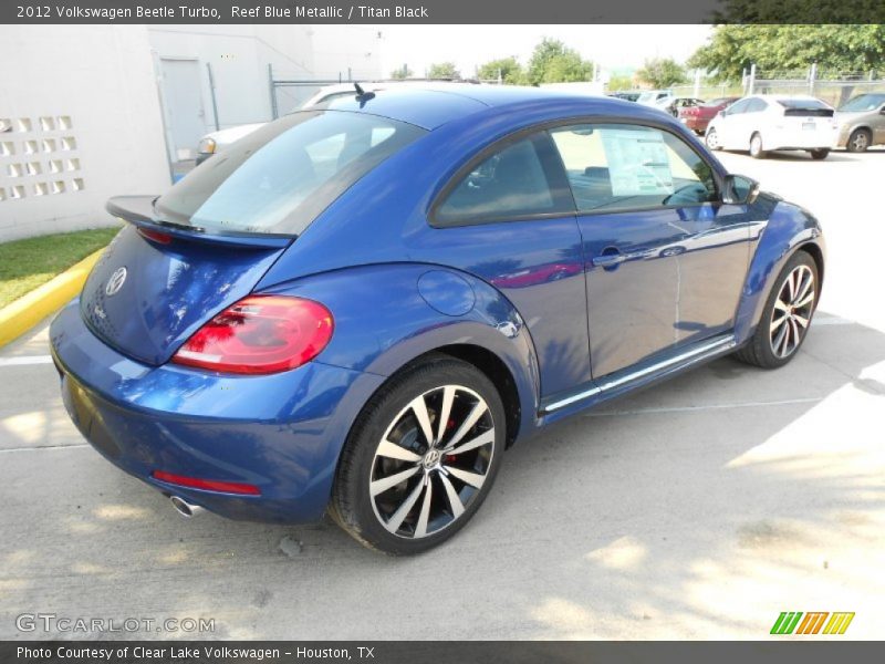 Reef Blue Metallic / Titan Black 2012 Volkswagen Beetle Turbo