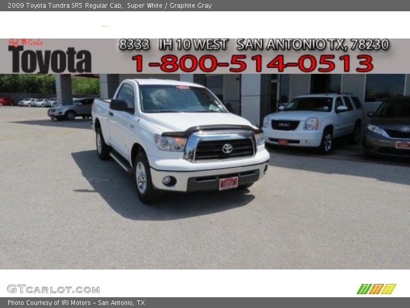 Super White / Graphite Gray 2009 Toyota Tundra SR5 Regular Cab