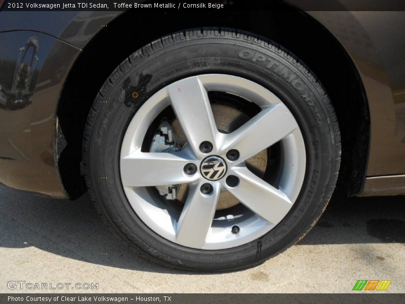 Toffee Brown Metallic / Cornsilk Beige 2012 Volkswagen Jetta TDI Sedan