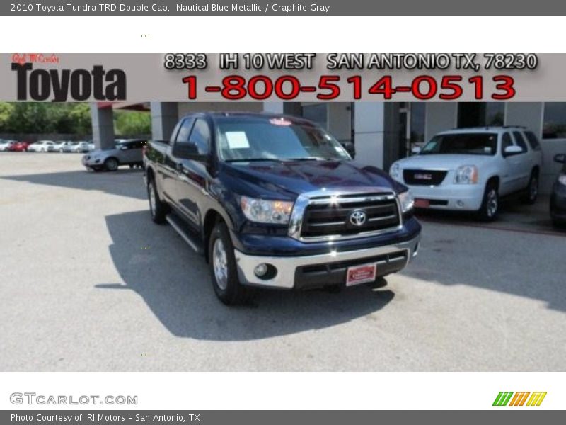Nautical Blue Metallic / Graphite Gray 2010 Toyota Tundra TRD Double Cab
