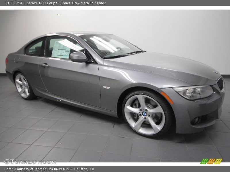 Space Grey Metallic / Black 2012 BMW 3 Series 335i Coupe
