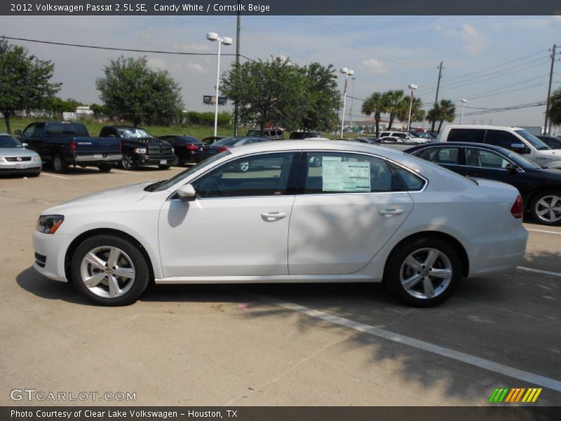 Candy White / Cornsilk Beige 2012 Volkswagen Passat 2.5L SE