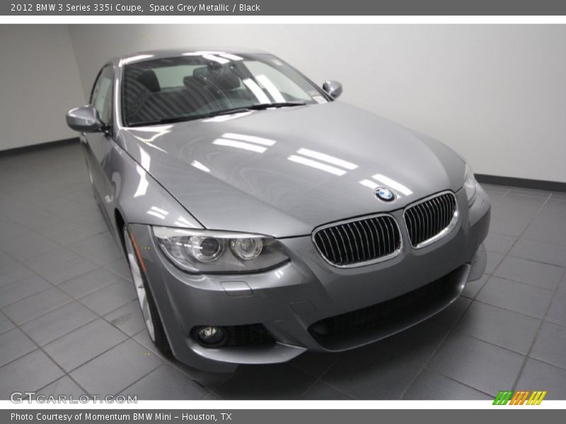 Space Grey Metallic / Black 2012 BMW 3 Series 335i Coupe
