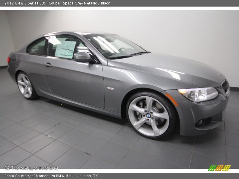 Space Grey Metallic / Black 2012 BMW 3 Series 335i Coupe
