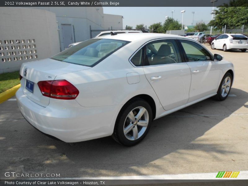 Candy White / Cornsilk Beige 2012 Volkswagen Passat 2.5L SE