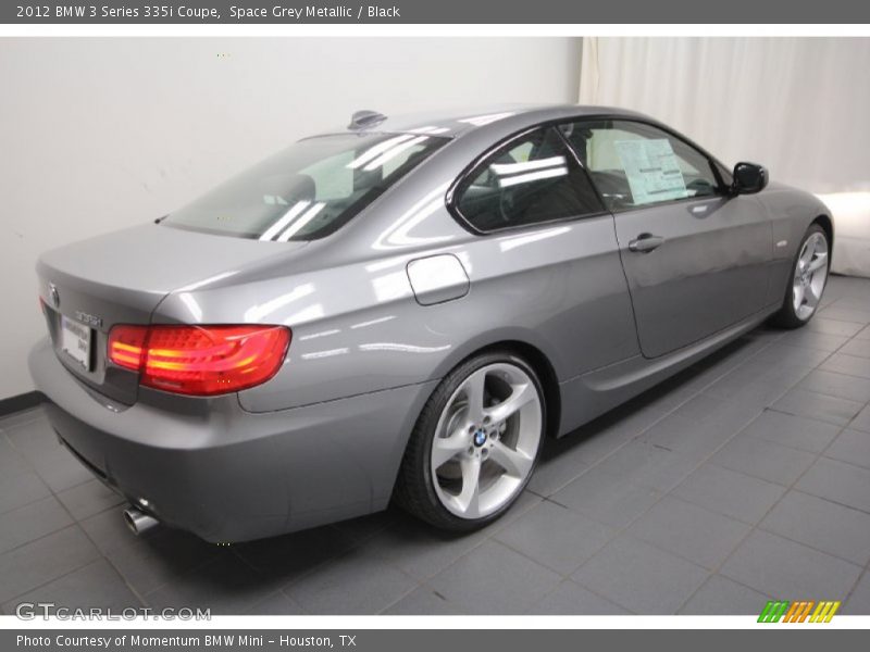 Space Grey Metallic / Black 2012 BMW 3 Series 335i Coupe