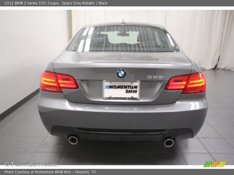 Space Grey Metallic / Black 2012 BMW 3 Series 335i Coupe