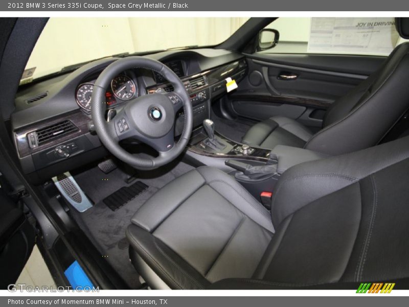 Space Grey Metallic / Black 2012 BMW 3 Series 335i Coupe