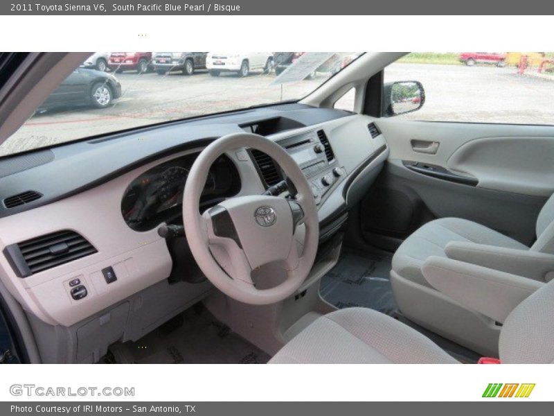 South Pacific Blue Pearl / Bisque 2011 Toyota Sienna V6
