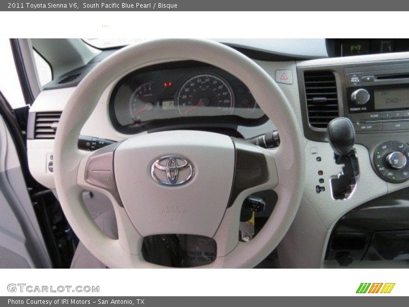 South Pacific Blue Pearl / Bisque 2011 Toyota Sienna V6
