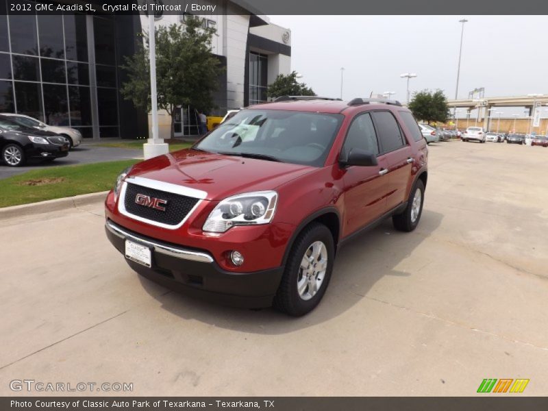 Crystal Red Tintcoat / Ebony 2012 GMC Acadia SL