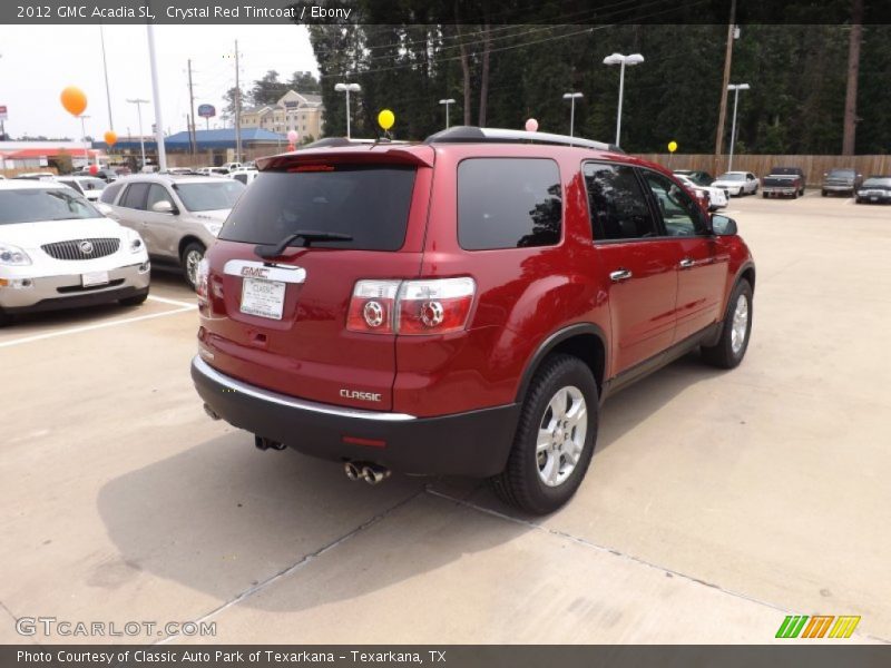 Crystal Red Tintcoat / Ebony 2012 GMC Acadia SL