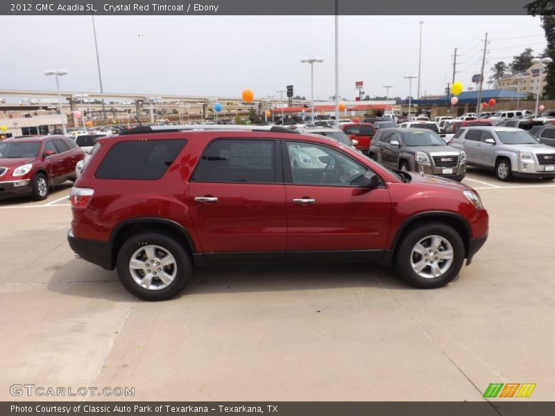 Crystal Red Tintcoat / Ebony 2012 GMC Acadia SL