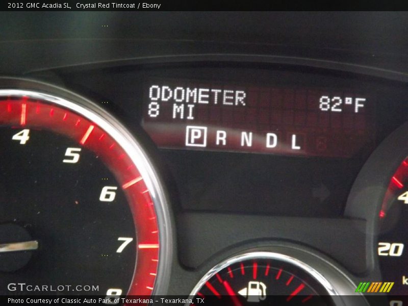 Crystal Red Tintcoat / Ebony 2012 GMC Acadia SL