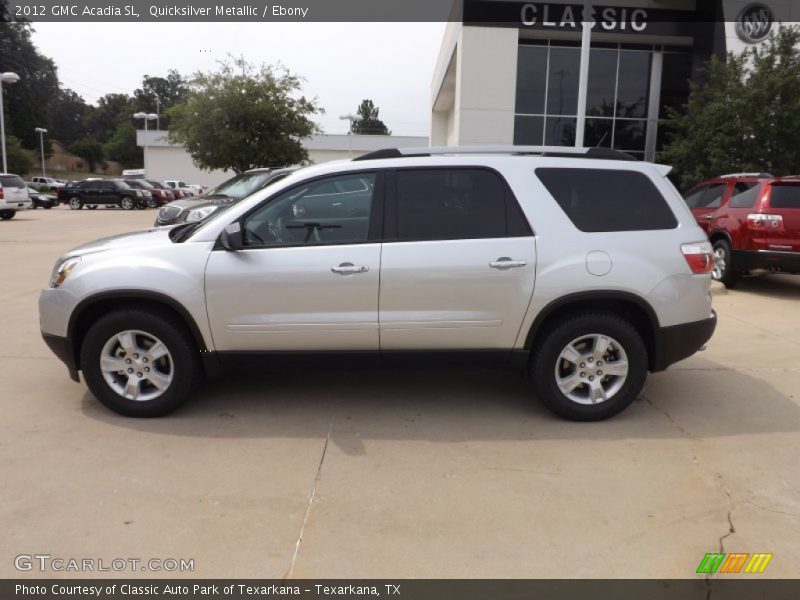 Quicksilver Metallic / Ebony 2012 GMC Acadia SL