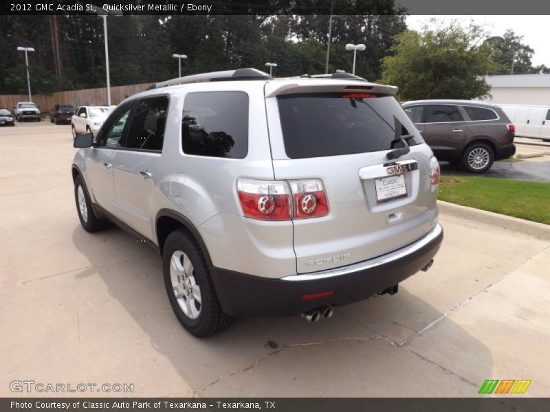 Quicksilver Metallic / Ebony 2012 GMC Acadia SL