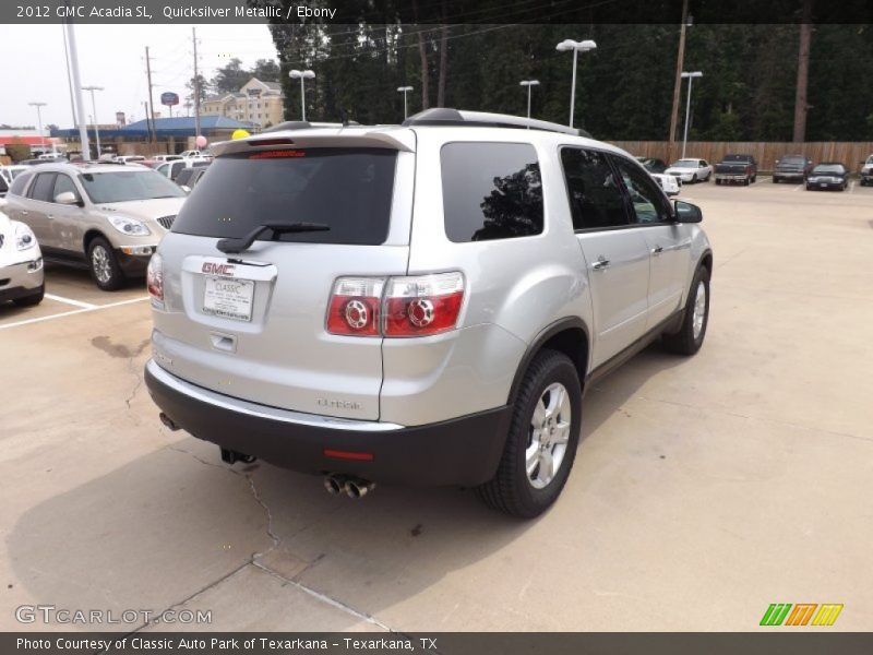 Quicksilver Metallic / Ebony 2012 GMC Acadia SL