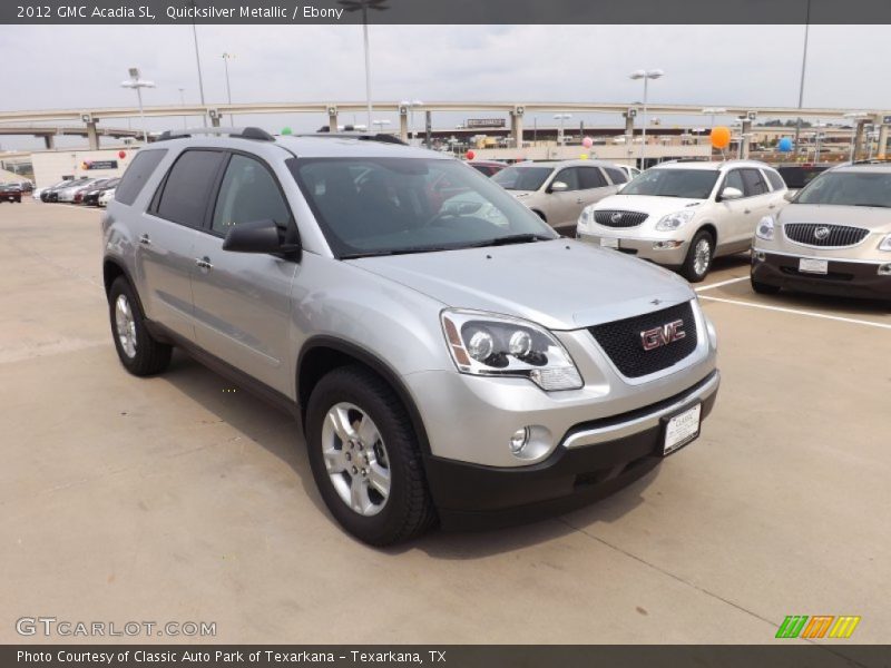 Quicksilver Metallic / Ebony 2012 GMC Acadia SL