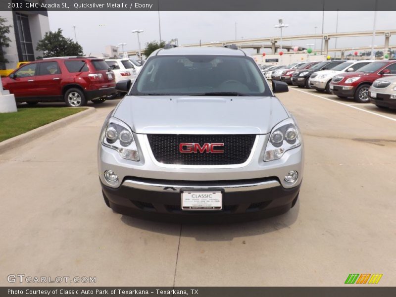 Quicksilver Metallic / Ebony 2012 GMC Acadia SL