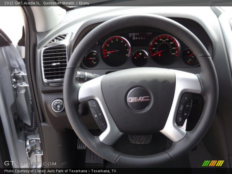 Quicksilver Metallic / Ebony 2012 GMC Acadia SL
