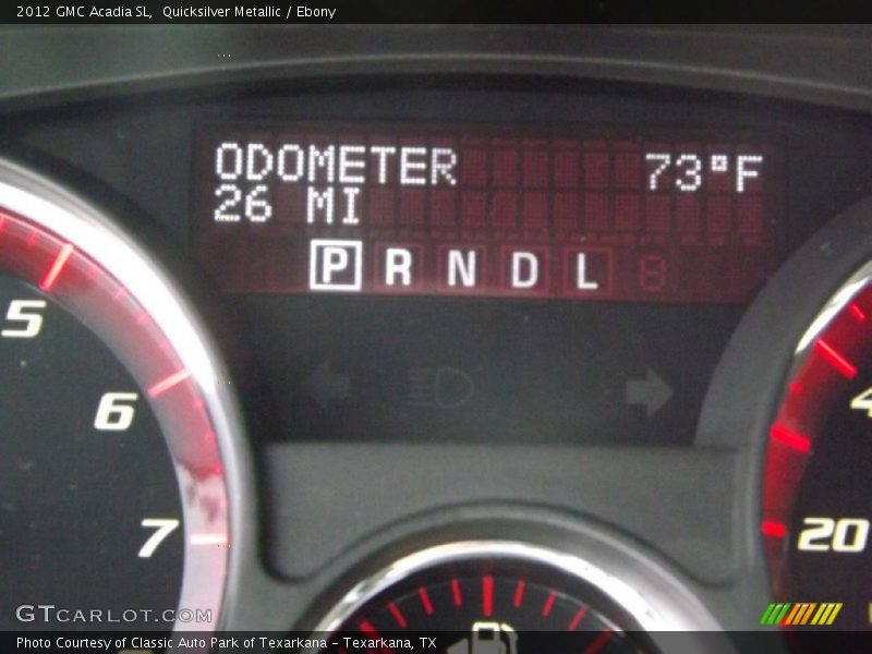 Quicksilver Metallic / Ebony 2012 GMC Acadia SL