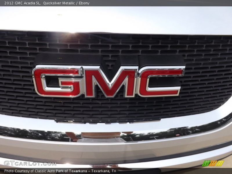 Quicksilver Metallic / Ebony 2012 GMC Acadia SL