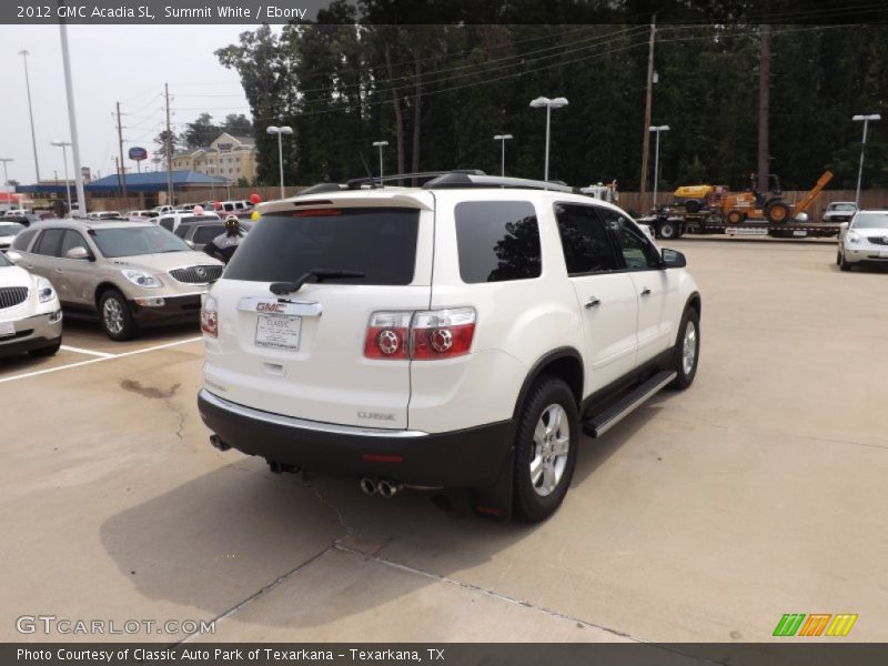 Summit White / Ebony 2012 GMC Acadia SL