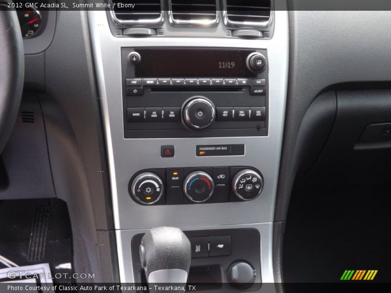 Summit White / Ebony 2012 GMC Acadia SL