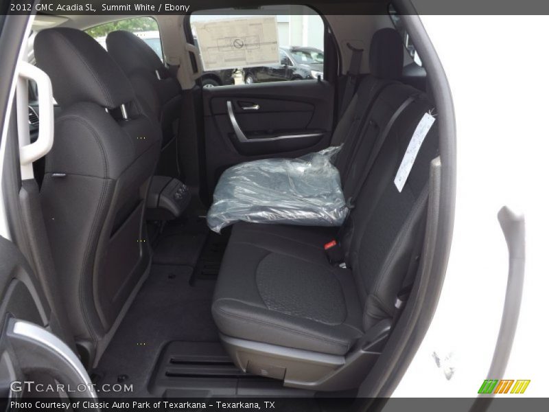 Summit White / Ebony 2012 GMC Acadia SL