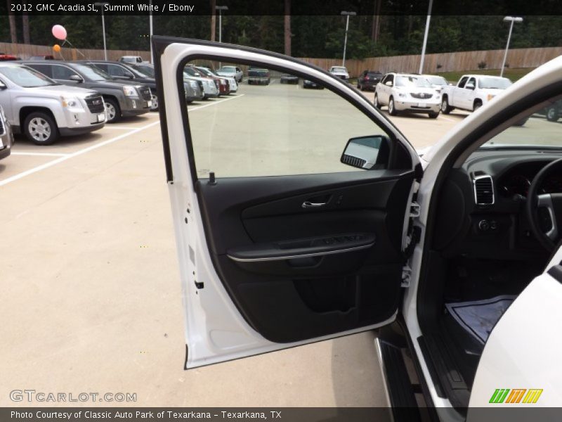 Summit White / Ebony 2012 GMC Acadia SL