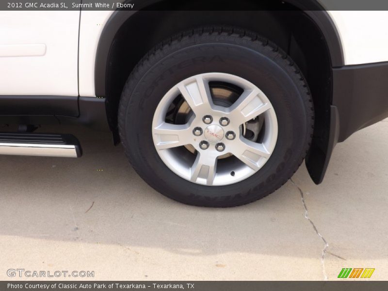Summit White / Ebony 2012 GMC Acadia SL
