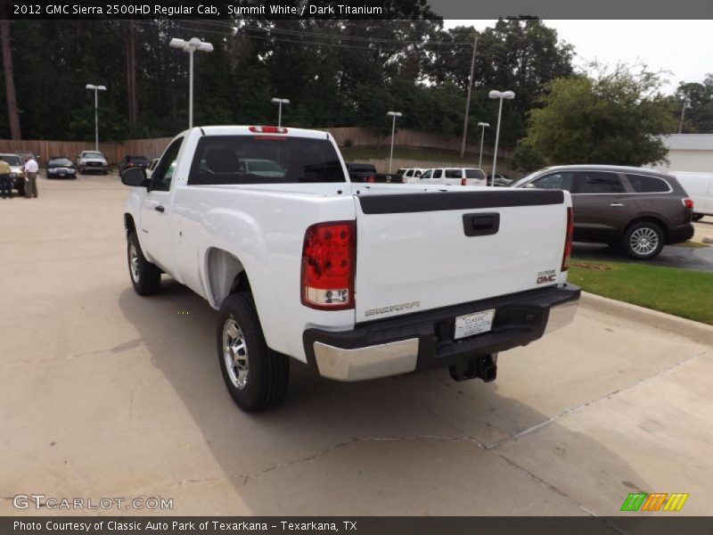 Summit White / Dark Titanium 2012 GMC Sierra 2500HD Regular Cab