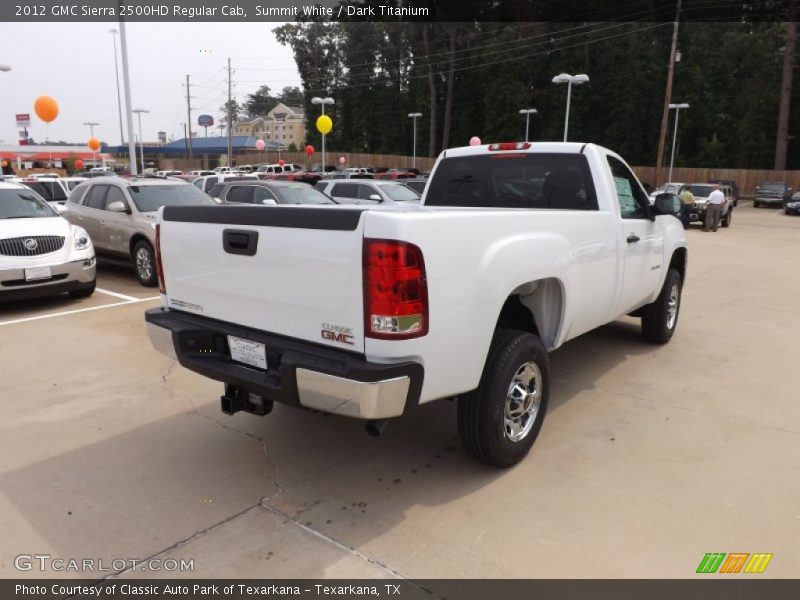 Summit White / Dark Titanium 2012 GMC Sierra 2500HD Regular Cab