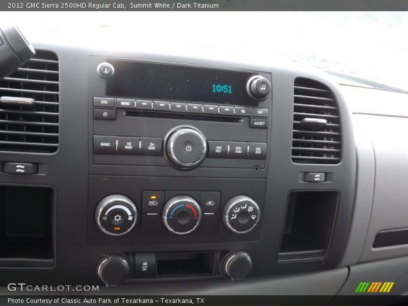 Summit White / Dark Titanium 2012 GMC Sierra 2500HD Regular Cab