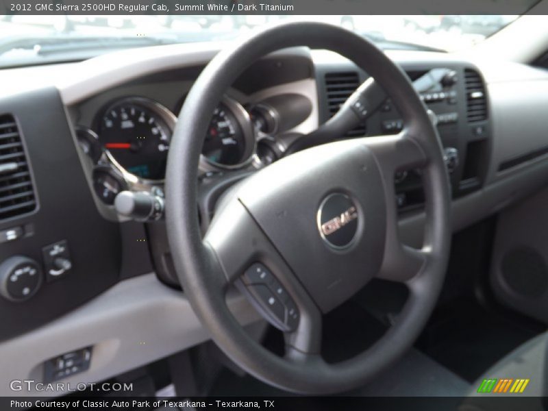 Summit White / Dark Titanium 2012 GMC Sierra 2500HD Regular Cab