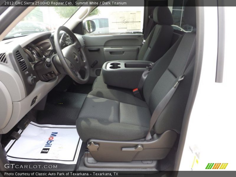 Summit White / Dark Titanium 2012 GMC Sierra 2500HD Regular Cab
