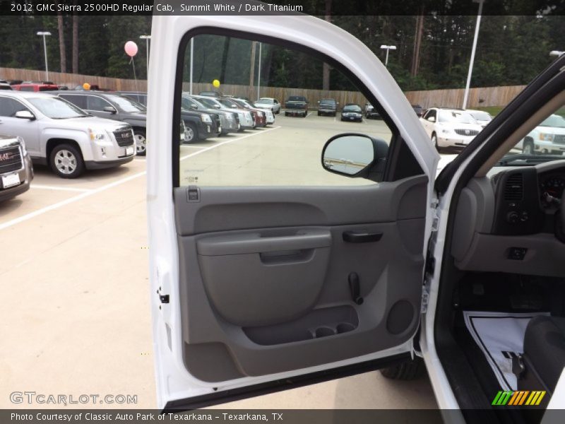 Summit White / Dark Titanium 2012 GMC Sierra 2500HD Regular Cab