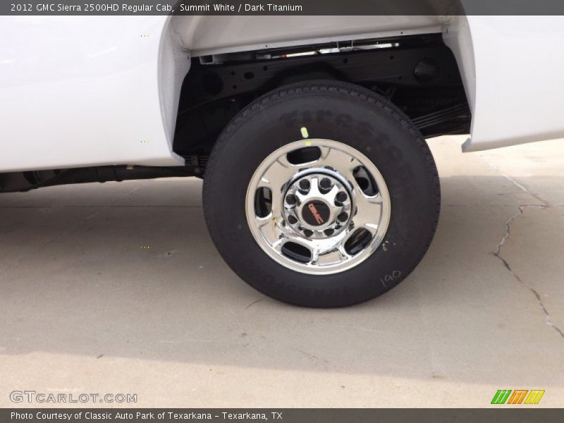 Summit White / Dark Titanium 2012 GMC Sierra 2500HD Regular Cab