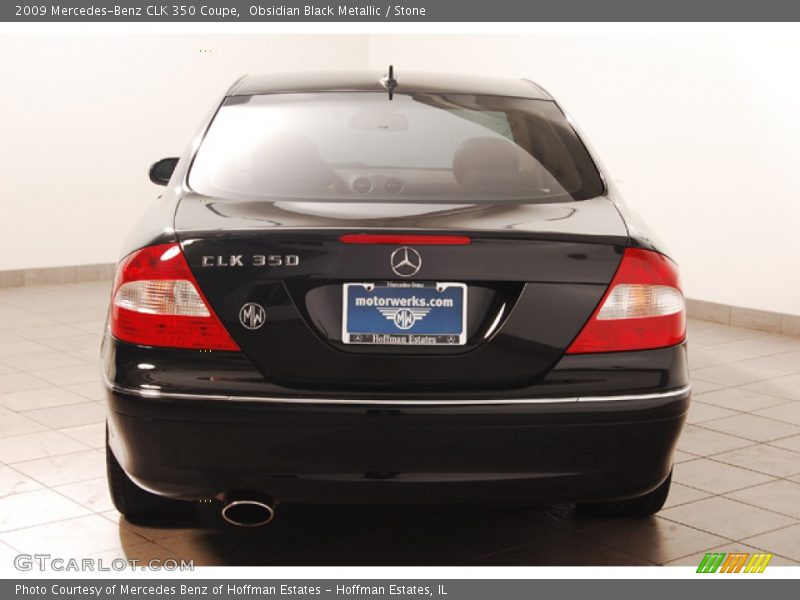 Obsidian Black Metallic / Stone 2009 Mercedes-Benz CLK 350 Coupe