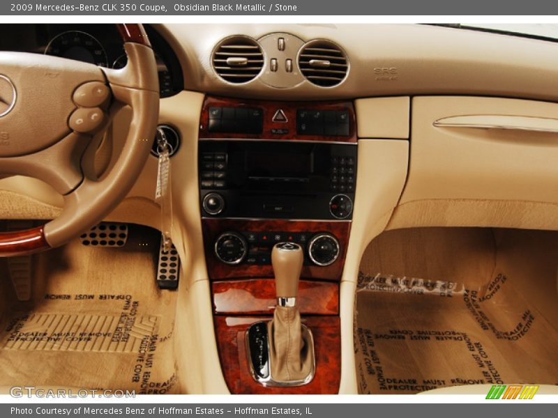 Obsidian Black Metallic / Stone 2009 Mercedes-Benz CLK 350 Coupe
