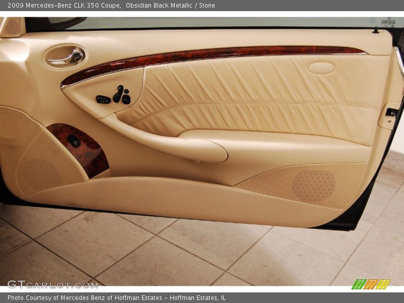 Obsidian Black Metallic / Stone 2009 Mercedes-Benz CLK 350 Coupe