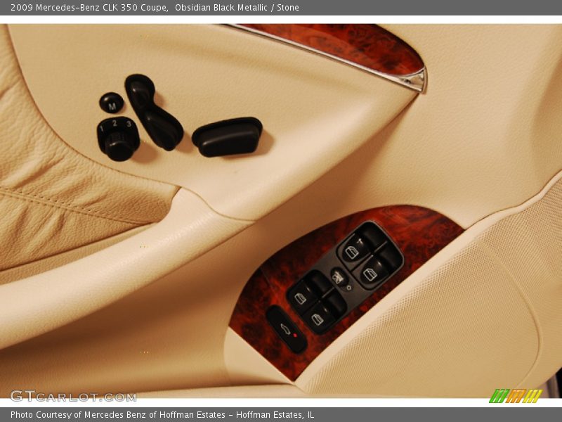 Obsidian Black Metallic / Stone 2009 Mercedes-Benz CLK 350 Coupe