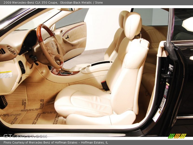 Obsidian Black Metallic / Stone 2009 Mercedes-Benz CLK 350 Coupe