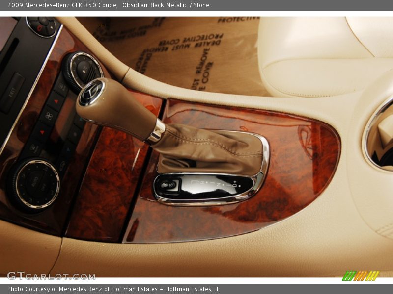 Obsidian Black Metallic / Stone 2009 Mercedes-Benz CLK 350 Coupe