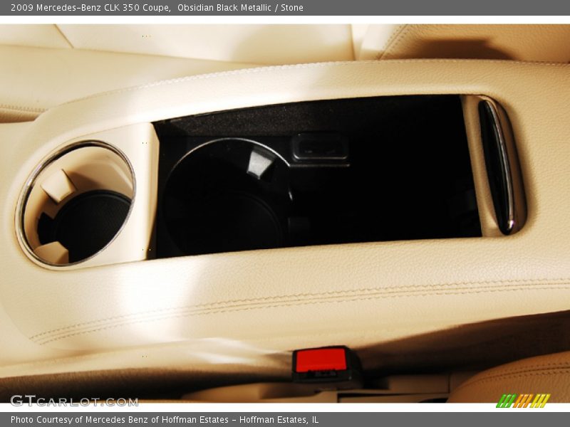 Obsidian Black Metallic / Stone 2009 Mercedes-Benz CLK 350 Coupe
