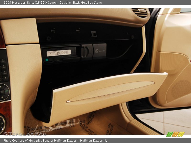 Obsidian Black Metallic / Stone 2009 Mercedes-Benz CLK 350 Coupe